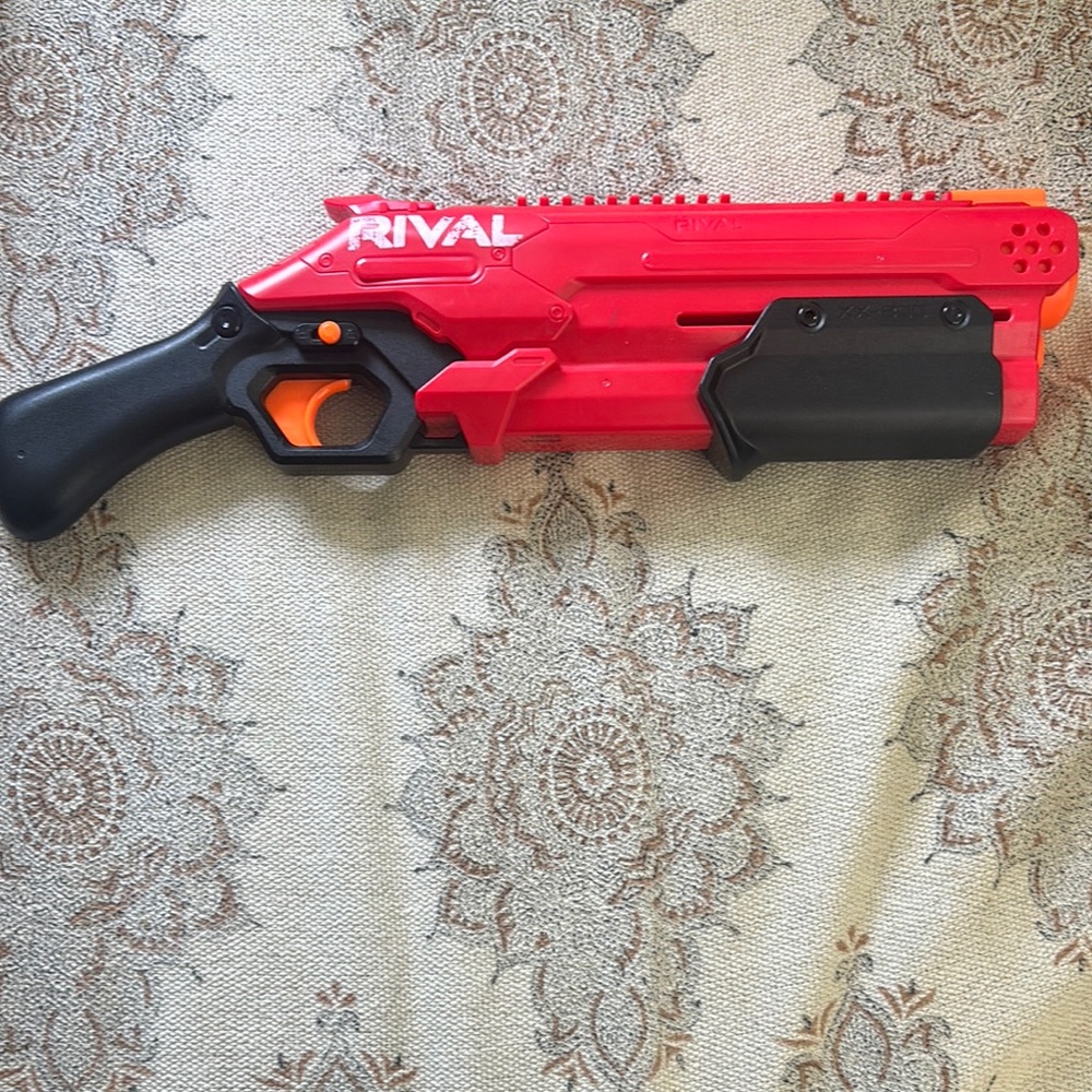 Nerf Rival Red Blaster with Black and Orange